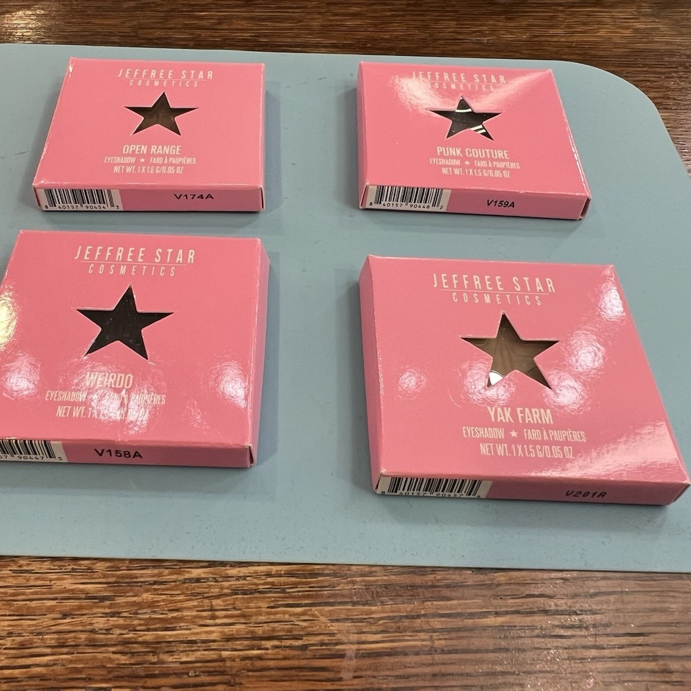jeffree star cosmetics eyeshadow 4Singles Lot 2 Open Range Punk Couture, Weirdo. - Picture 2 of 3